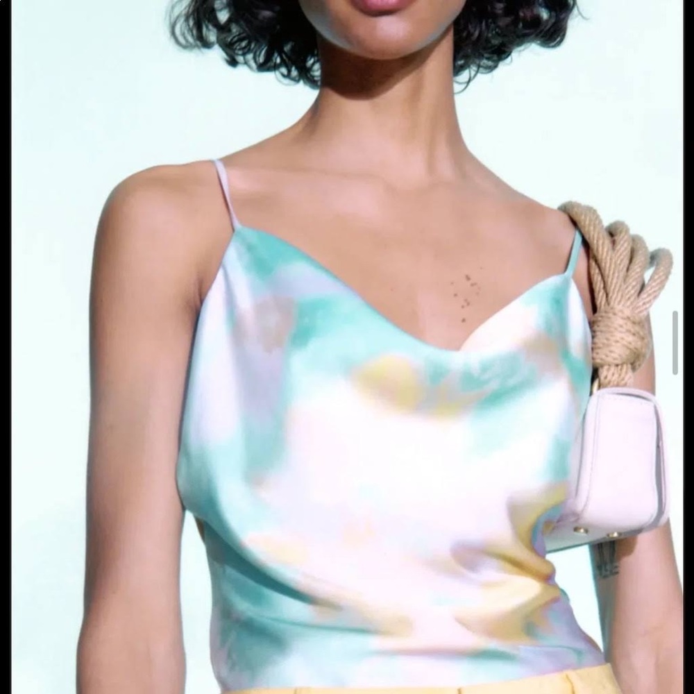 ZARA TIE-DYE CAMISOLE TOP NWT